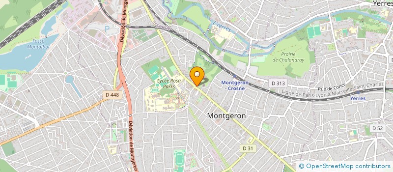 localisation de l'entreprise TRANSPORT DE LUXE 2 à MONTGERON