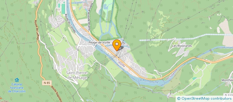 localisation de l'entreprise TRANSPORT DE MESSAGERIE EXPRESS  VIZILLE