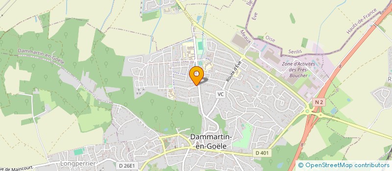 localisation de l'entreprise TRANSPORT DE PULVERULENTS EN VRAC à DAMMARTIN-EN-GOELE