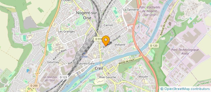 localisation de l'entreprise TRANSPORT-DEMENAGEMENT-INTERNATIONAL  CREIL