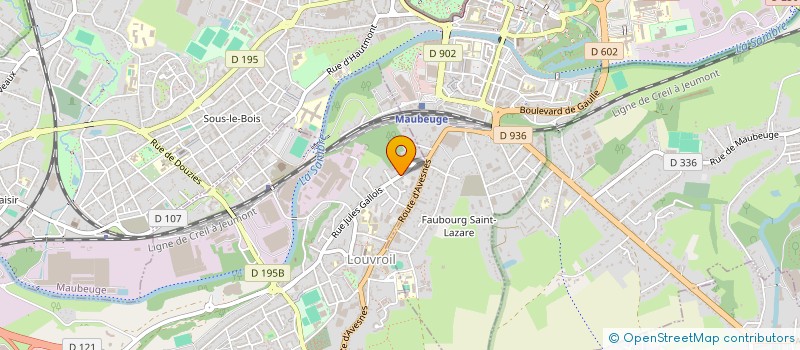 localisation de l'entreprise TRANSPORT DEMENAGEMENT SERVICES  LOUVROIL