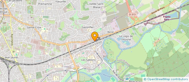 localisation de l'entreprise TRANSPORT DEMOLITION CONSTRUCTION  LE MANS