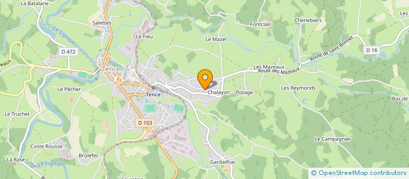 localisation de l'entreprise TRANSPORT DIGONNET YVES à TENCE