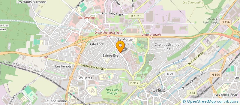 localisation de l'entreprise TRANSPORT DISTRIBUTION EXPRESS à DREUX