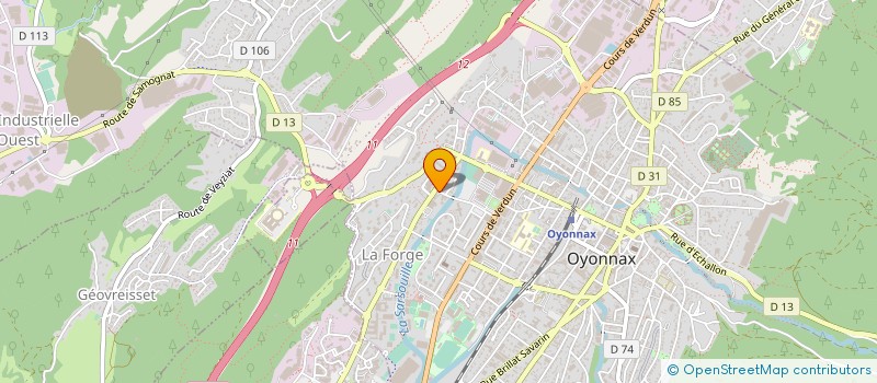 localisation de l'entreprise TRANSPORT DL EXPRESS à OYONNAX