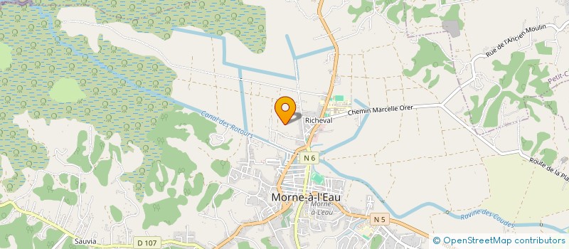 localisation de l'entreprise TRANSPORT DU CENTRE à MORNE A L'EAU