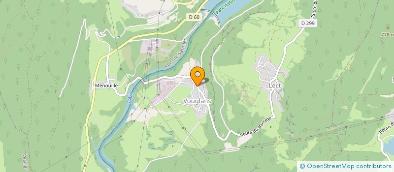 localisation de l'entreprise TRANSPORT DU LAC DE VOUGLANS  LECT