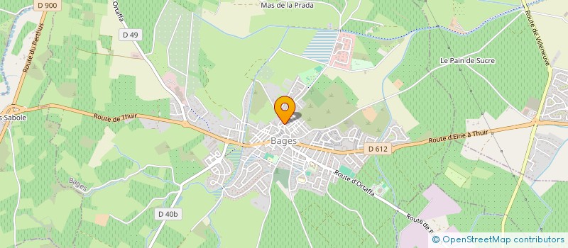 localisation de l'entreprise TRANSPORT DU VALLESPIR  BAGES