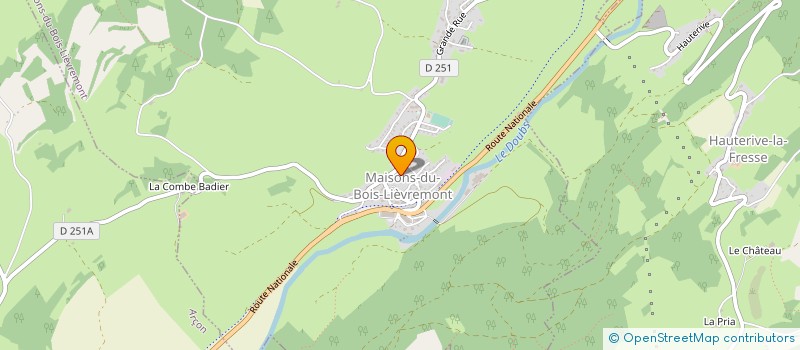 localisation de l'entreprise TRANSPORT DUBREZ-LAB à GEVRY