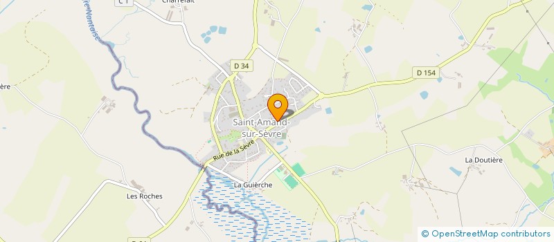 localisation de l'entreprise TRANSPORT ERIC BIENAIME  SAINT-AMAND-SUR-SEVRE