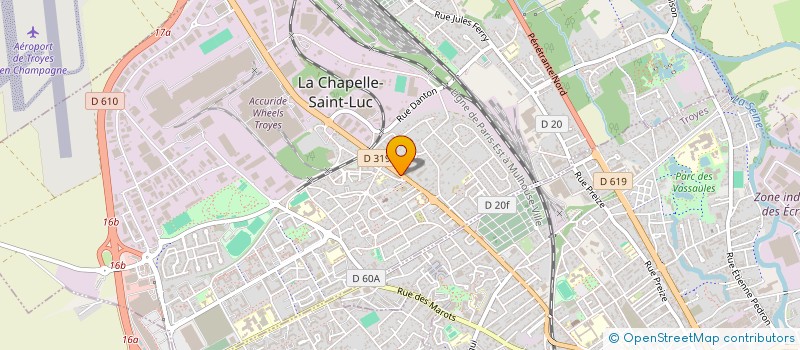 localisation de l'entreprise TRANSPORT ET COMPAGNIE  LA CHAPELLE-SAINT-LUC