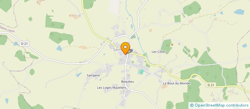 localisation de l'entreprise TRANSPORT ET SERVICE DU CENTRE  SAINT-LEON