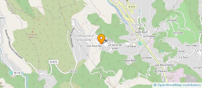 localisation de l'entreprise TRANSPORT ET TRAVAUX PUBLICS GIAUME  CONTES