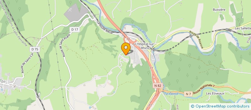 localisation de l'entreprise TRANSPORT EXPRESS 42  SAINT-CYR-DE-FAVIERES