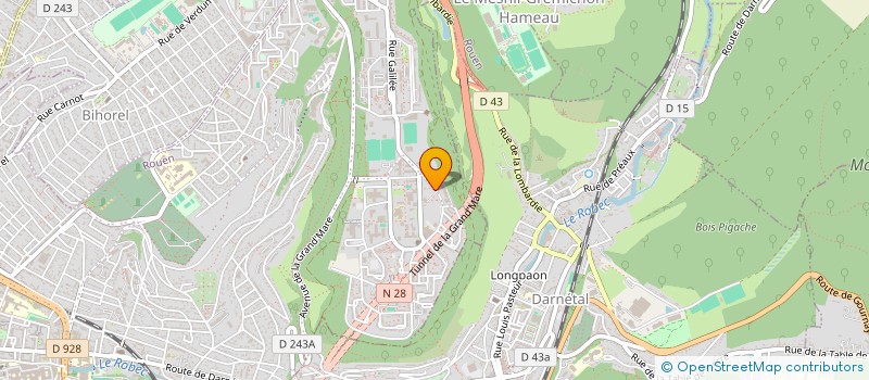 localisation de l'entreprise TRANSPORT EXPRESS COLIS  ROUEN