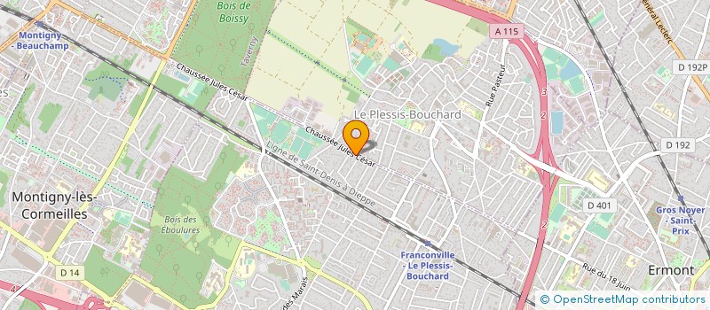 localisation de l'entreprise TRANSPORT EXPRESS MICHEL SARZEDA  FRANCONVILLE