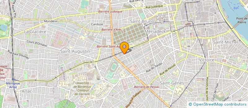 localisation de l'entreprise TRANSPORT EXPRESS SERVICES à BORDEAUX