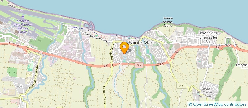 localisation de l'entreprise TRANSPORT FAMILLE VIRAPIN CAROUMBIN à SAINTE-MARIE