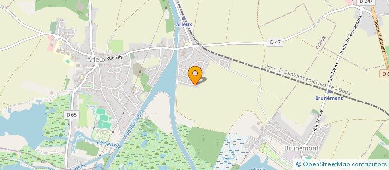 localisation de l'entreprise TRANSPORT FLUVIAL DUVINAGE  ARLEUX