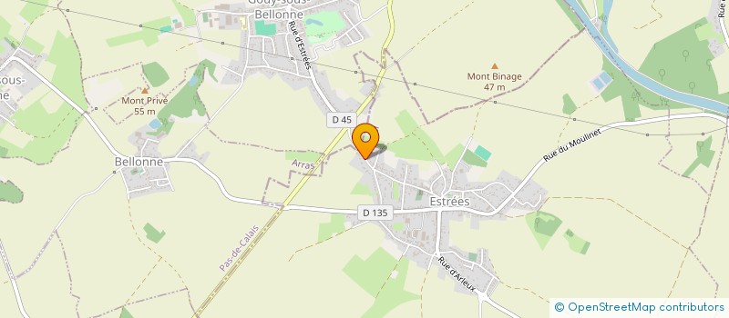 localisation de l'entreprise TRANSPORT FLUVIAL NATIONAL ET INTERNATIONAL  ESTREES