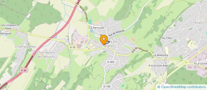 localisation de l'entreprise TRANSPORT FRIGORIFIQUE GRAND EST  POUILLEY-LES-VIGNES