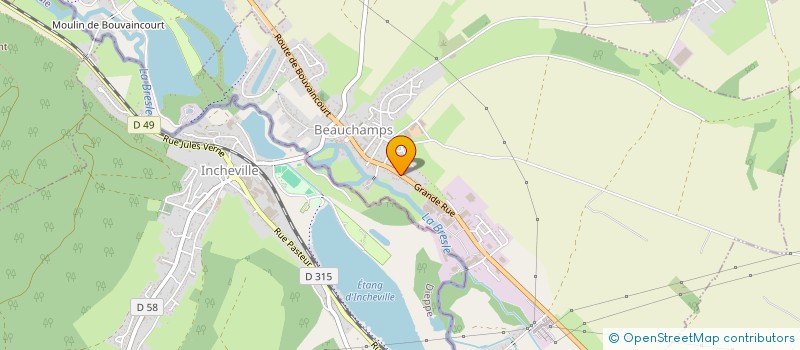 localisation de l'entreprise TRANSPORT FUNERAIRE GUILLAUME DUVAL  BEAUCHAMPS