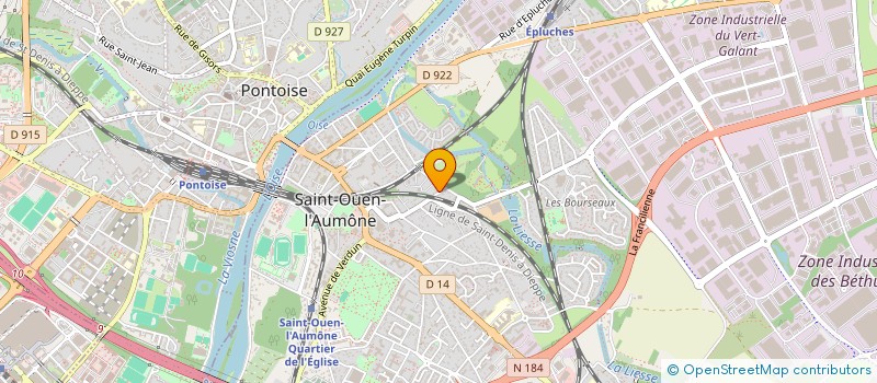 localisation de l'entreprise TRANSPORT FUNERAIRE NATIONAL  SAINT-OUEN-L'AUMONE