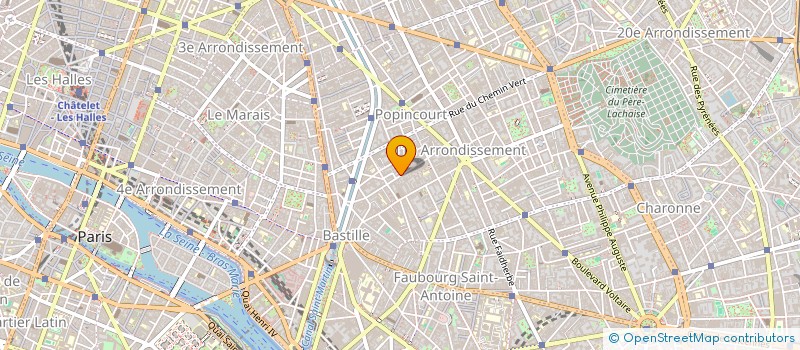 localisation de l'entreprise TRANSPORT FUNERAIRE SILVA & BATISTA à PARIS