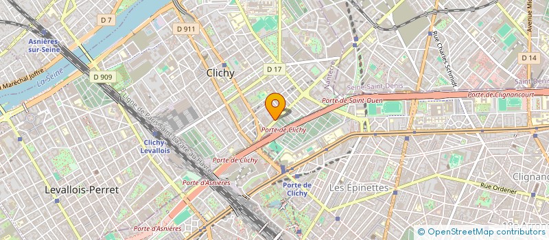 localisation de l'entreprise TRANSPORT GALIBIER à CLICHY
