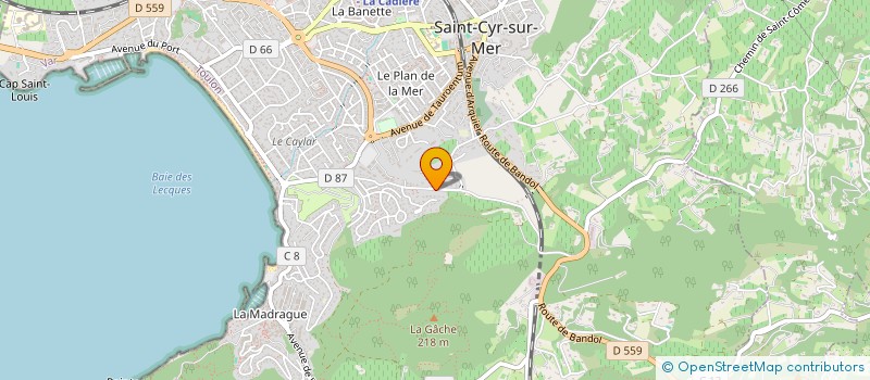 localisation de l'entreprise TRANSPORT GEFFROY ET FILS à SAINT-CYR-SUR-MER