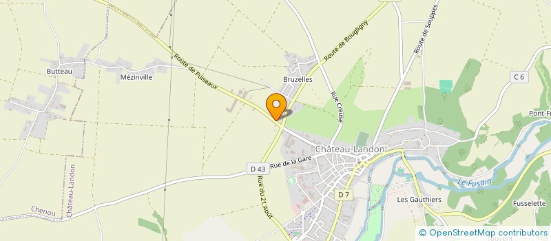 localisation de l'entreprise TRANSPORT GMF  CHATEAU-LANDON