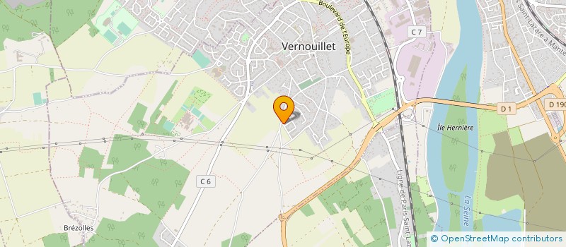 localisation de l'entreprise TRANSPORT GREEN VTC à VERNOUILLET