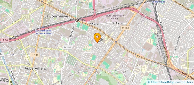 localisation de l'entreprise TRANSPORT HAMMAD à LA COURNEUVE