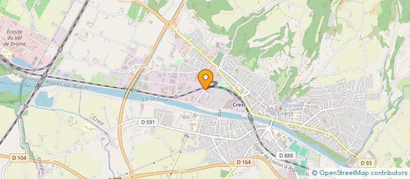 localisation de l'entreprise TRANSPORT HARRAZ  CREST