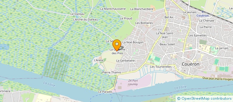 localisation de l'entreprise TRANSPORT HERBLINOIS LACROIX à COUERON