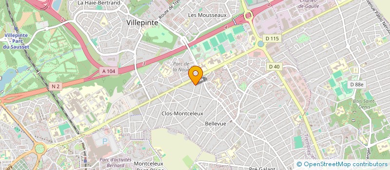localisation de l'entreprise TRANSPORT HESAGI à VILLEPINTE
