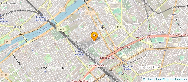 localisation de l'entreprise TRANSPORT'HEURE COURSES VITE ET BIEN à CLICHY