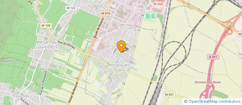 localisation de l'entreprise TRANSPORT HUGOT 21  SAULON-LA-CHAPELLE