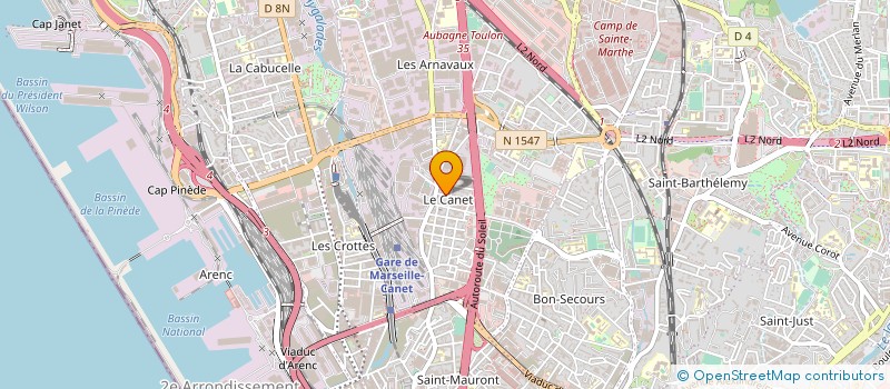 localisation de l'entreprise TRANSPORT IDRIS à MARSEILLE