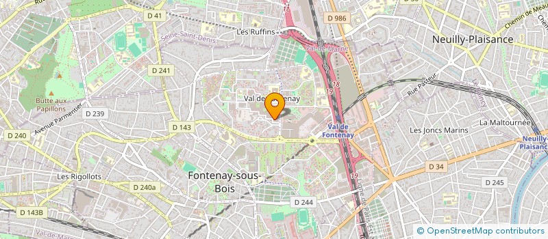 localisation de l'entreprise TRANSPORT IMPACT à FONTENAY-SOUS-BOIS