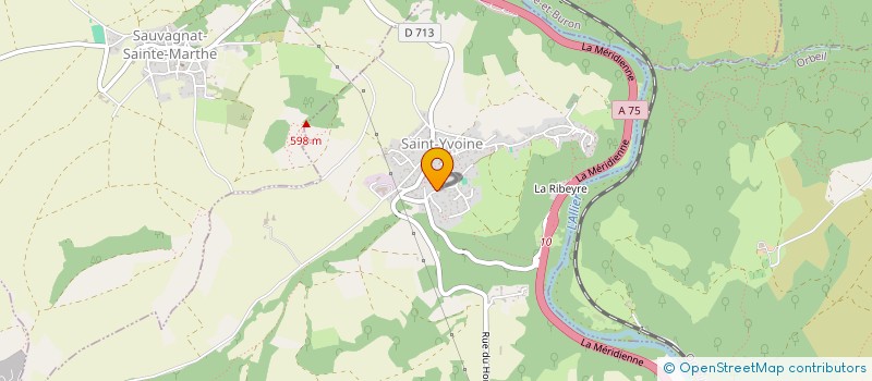 localisation de l'entreprise TRANSPORT ISSOIRE MOBILITE  SAINT-YVOINE