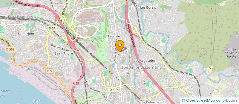 localisation de l'entreprise TRANSPORT JS à MARSEILLE 15EME