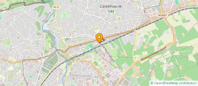 localisation de l'entreprise TRANSPORT K à CASTELNAU-LE-LEZ
