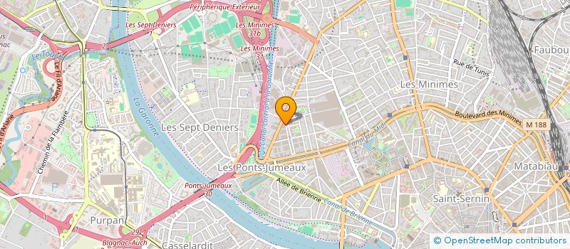 localisation de l'entreprise TRANSPORT KAMS LOGISTIQUE à TOULOUSE