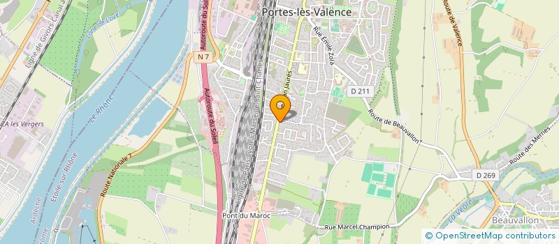 localisation de l'entreprise TRANSPORT KARL EXPRESS  PORTES-LES-VALENCE