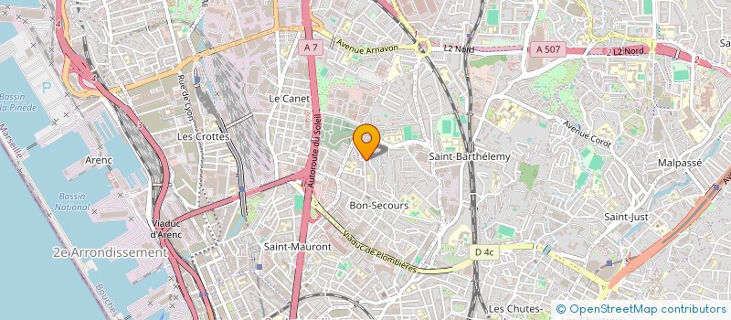 localisation de l'entreprise TRANSPORT LALLYTRANS  MARSEILLE