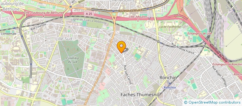 localisation de l'entreprise TRANSPORT LILLE METROPOLE TLM à FACHES-THUMESNIL