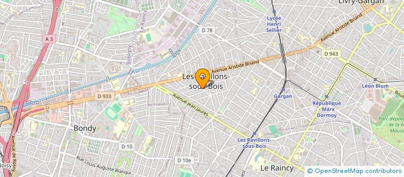localisation de l'entreprise TRANSPORT LIVRAISON SOPHIE à LES PAVILLONS-SOUS-BOIS