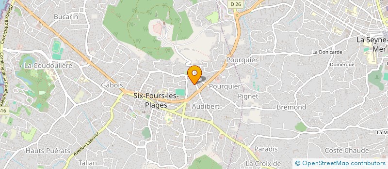 localisation de l'entreprise TRANSPORT LOCATION GAGNE VERDELOT à SIX FOURS LES PLAGES