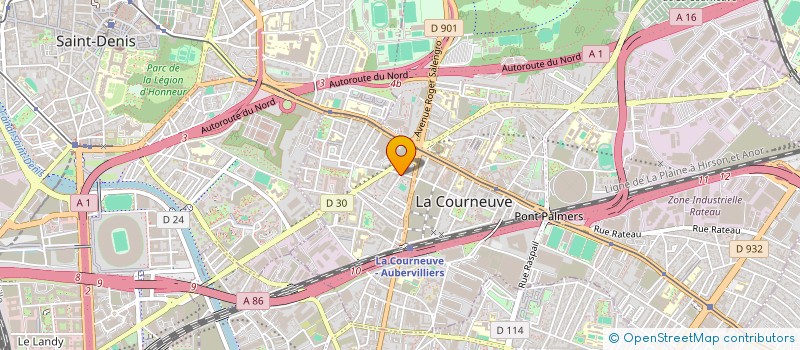 localisation de l'entreprise TRANSPORT LOCATION SERVICE T.L.S. à LA COURNEUVE